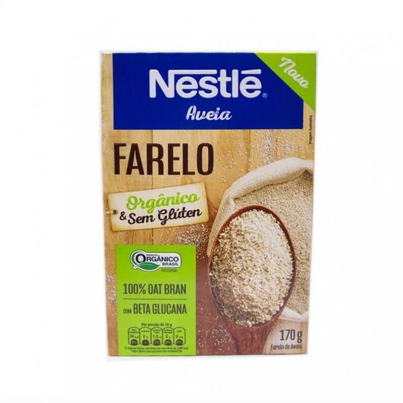 Farelo de Aveia Sem Glúten Orgânica Nestle 170g - Só Orgânicos